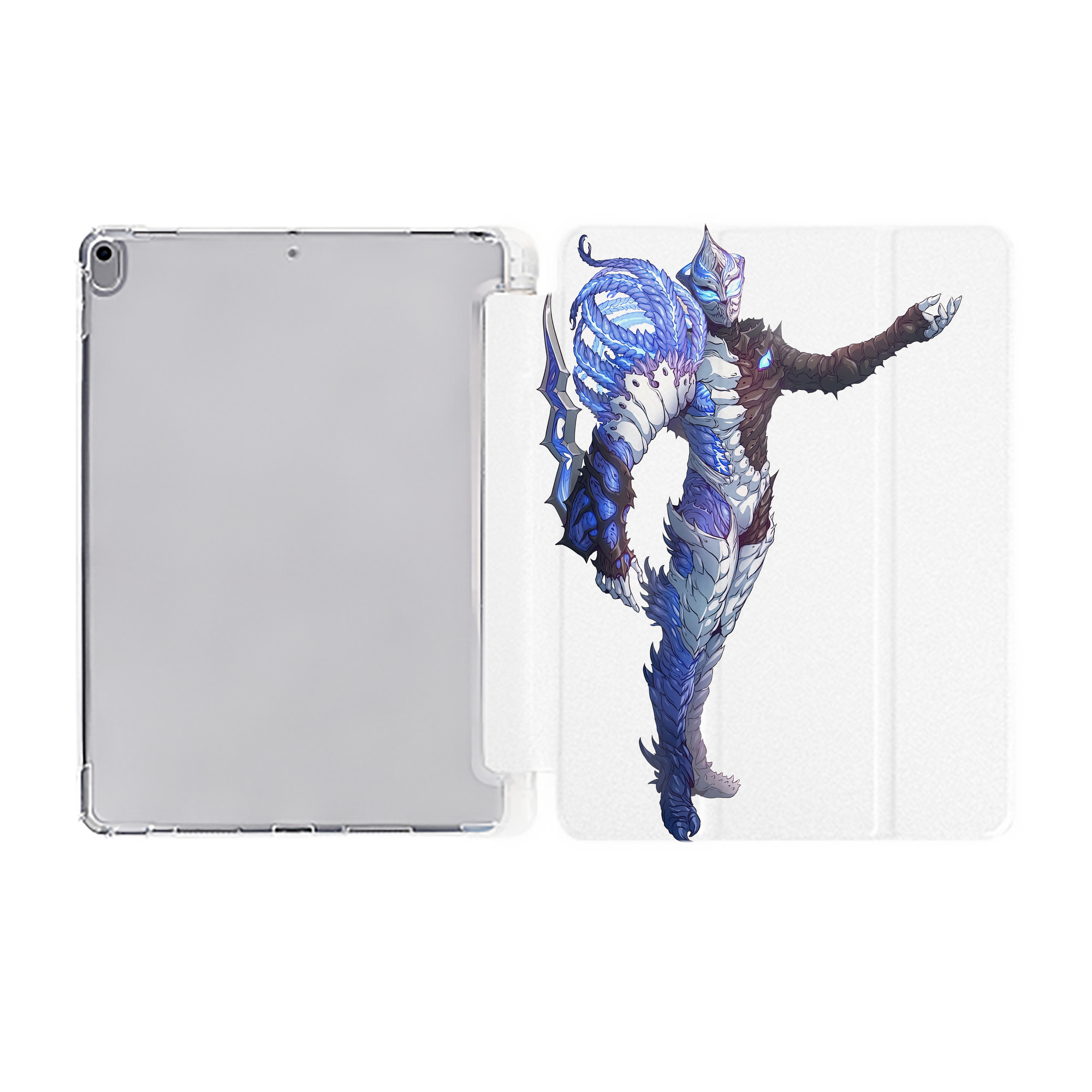 （画像用） ウルトラマン Ultraman IPad ケース ペン収納付き 三つ折りスタンド PUレザー×シリコン 対応機種9.5/10.5/10.9インチ